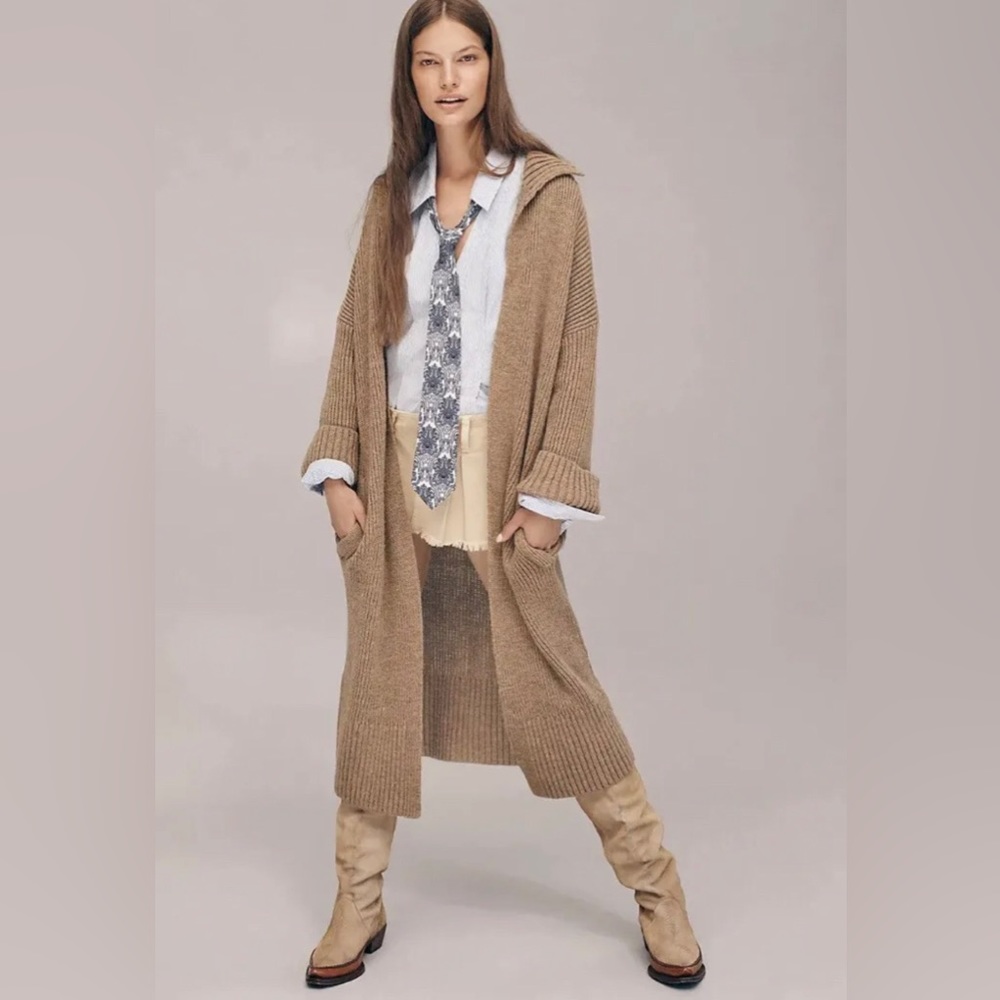 Free People Finely Maxi Cardi Size L. B21 - Picture 5 of 8